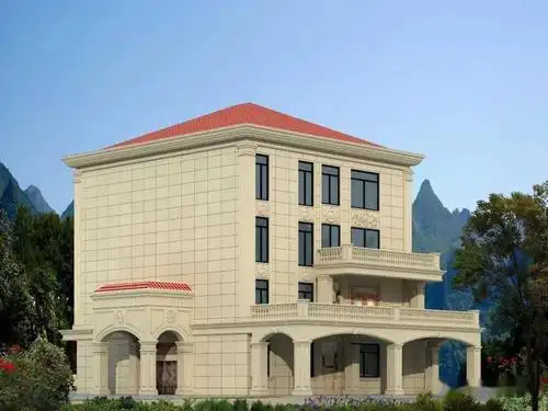 最新石材别墅外墙效果图收藏起来慢慢看