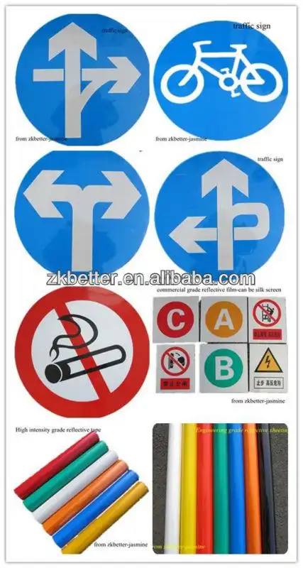 reflective traffic signs for road , reflective stickers