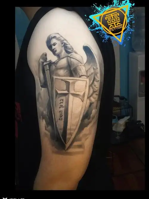 大天使_纹身图案手稿图片_蓝风的纹身作品集