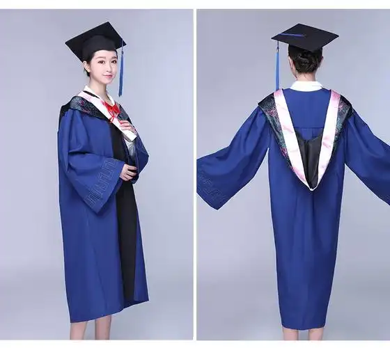 硕士服毕业礼服文科垂布学士服学士帽学生装硕士帽学位服文理工科