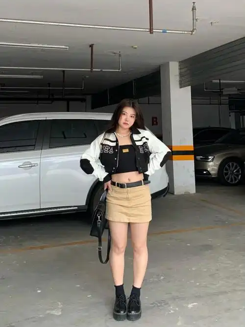 130斤微胖女生立秋了穿个棒球外套不过分吧