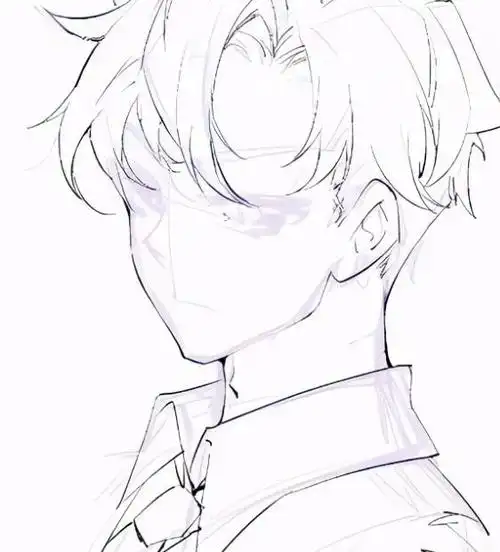 下面来教大家怎么画动漫男生头像,教你画出帅气的男生,男生的头发是很