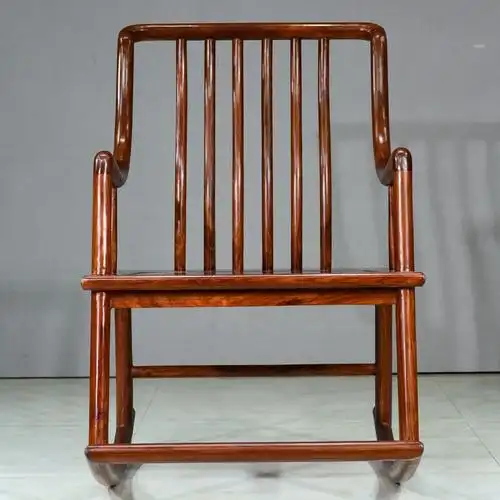 寻木匠红木家具刺猬紫檀摇椅花梨木午休椅逍遥椅实木成人摇摇椅躺椅