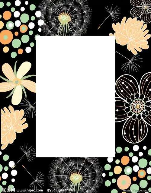 花卉相框源文件__相框模板_摄影模板_源文件图库_昵图网nipic.com