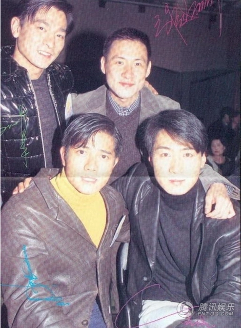 四大天王合影旧照曝光 来一发回忆杀!(组图)