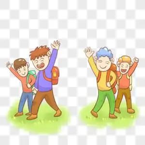 挥手高清图片挥手高清图片挥手高清图片挥手送别家人上学的孩子背影