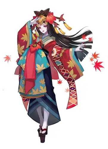 阴阳师鬼女红叶式神立绘传记一览