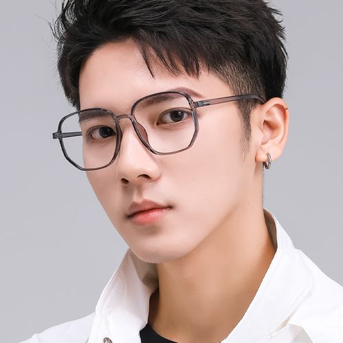 防蓝光眼镜男大脸复古眼镜框防辐射配近视变色镜潮男近视眼镜9157