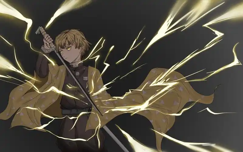 鬼灭之刃——善逸摸鱼图_哔哩哔哩_bilibili