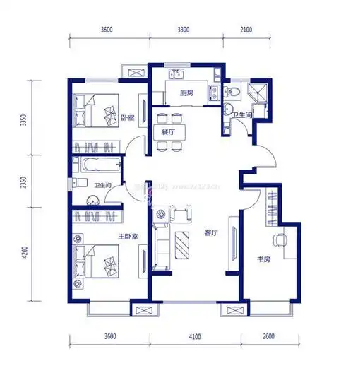 80平米农村房屋设计户型图