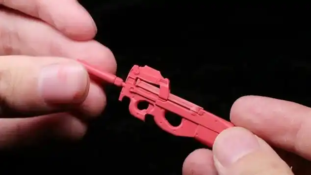 迷你粉色p90冲锋枪littlearmory112系列