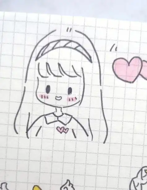 可爱少女心简笔画简笔画少女心文化绘画