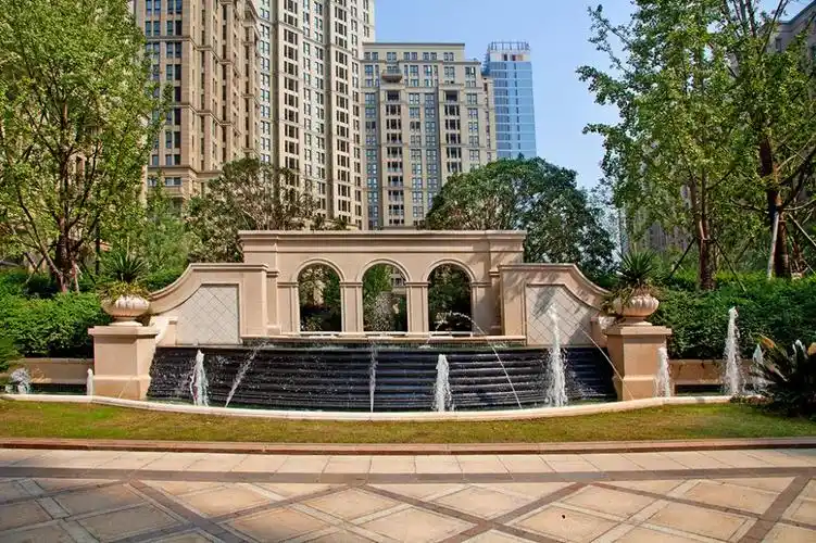 住宅景观,浙江省,杭州市,普利斯设计集团,中亚园林,绿城集团,简约欧式