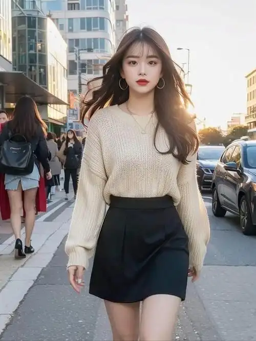 美女,甜美风暴来袭!粉色裙子搭配白色上衣,打造春夏清新时尚风向标!