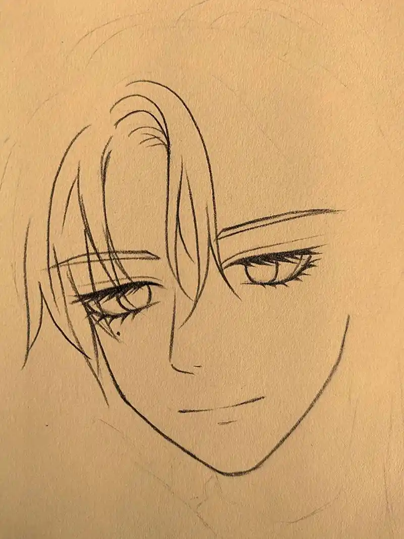 古风男生绘画过程 加油坚持就是胜利