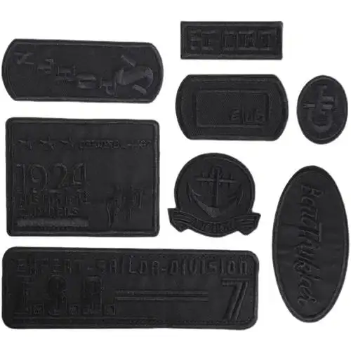 自粘免缝黑色羽绒服补丁贴补衣裤贴破洞修复刺绣布贴修补布丁装饰