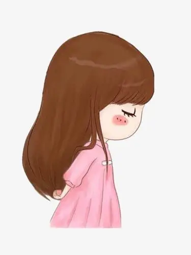 手绘/卡通 卡通元素 > 女孩侧脸图片 收藏 [声明] 觅元素所有素材为