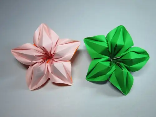 儿童手工折纸杨桃花,简单美丽杨桃花的折法教程