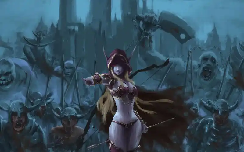 【ps绘画过程】希尔瓦娜斯 风行者【板绘】