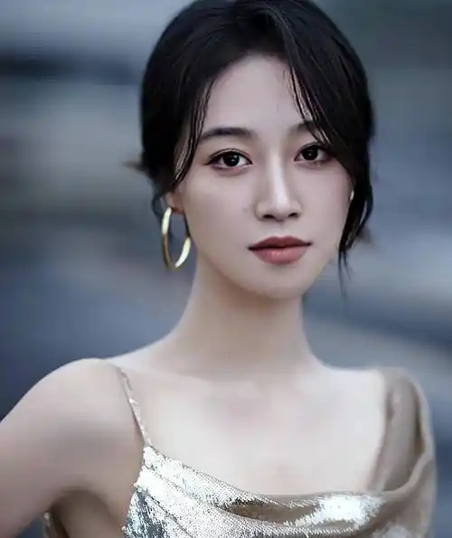 蓝盈莹一身金背裙美得让人心跳加速!_时尚_来自_图片