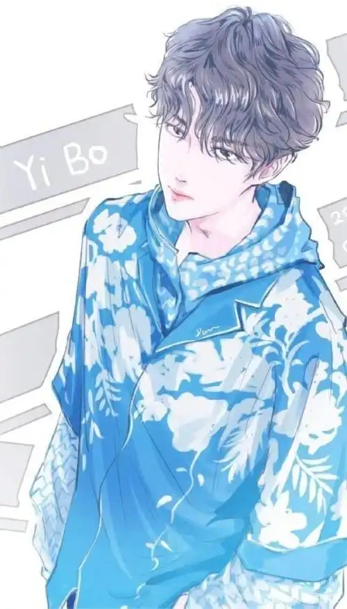 王一博的漫画脸是有多么的惊艳