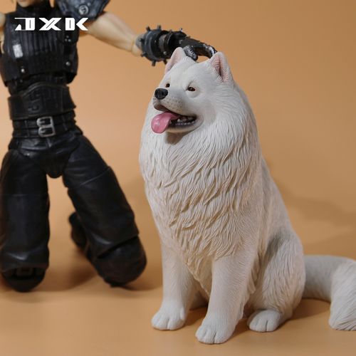 jxk 1/6 萨摩耶 动物宠物模型微笑天使治愈桌面摆件礼物宠物手办