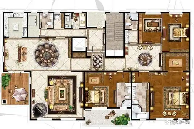 极致享受的奢华大平层户型