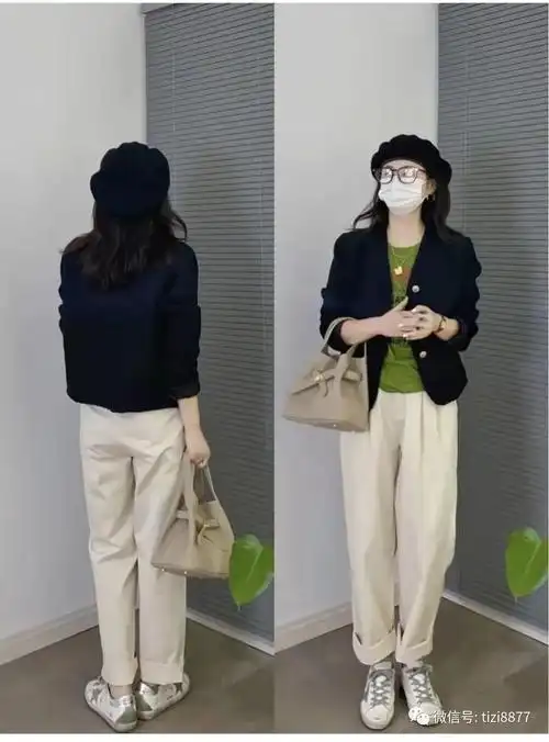 秋天白色裤子怎么搭配衣服和鞋子