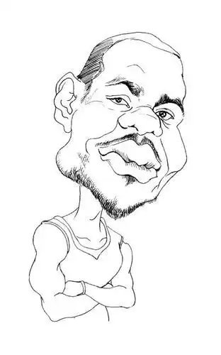 詹姆斯打球的简笔画