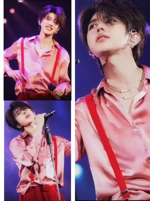 蔡徐坤时隔五年再次穿上了背带裤,引起了众多粉丝的热议