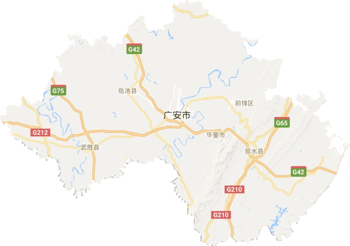 广安市高清电子地图