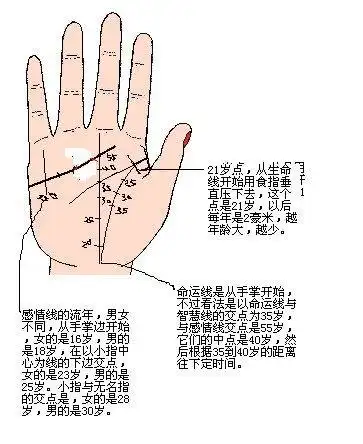手相的流年主要有三条线是经常用