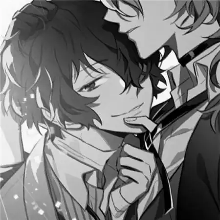 黑白兄弟头像一左一右动漫图片