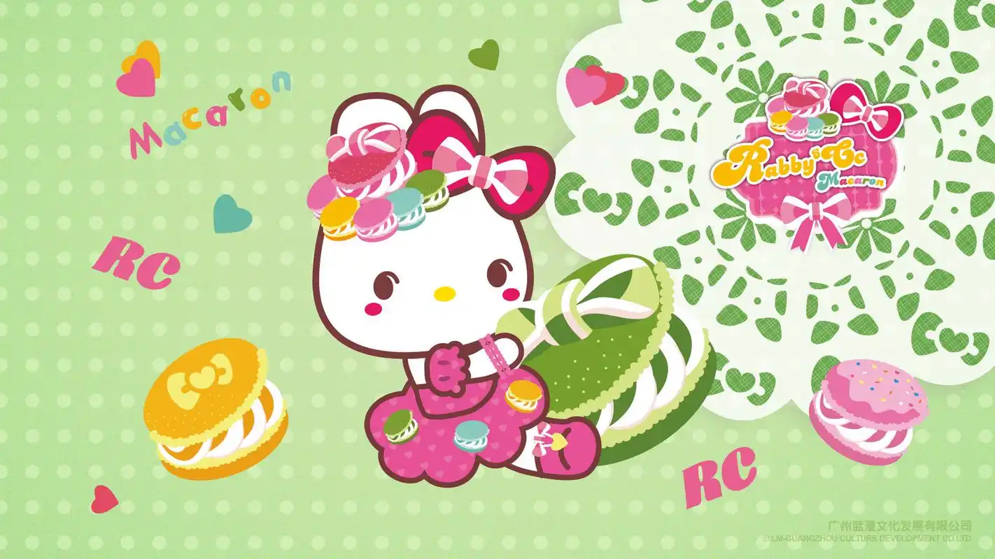 rabbycc卡罗马卡龙可爱卡通图片壁纸