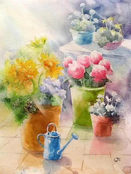 治愈系水彩画-堆糖,美好生活研究所