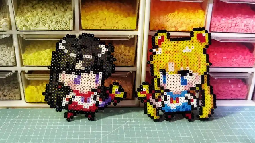 图纸还是@拼哆拼豆pindou#diy  #今天拼豆了么  #拼豆  #美少女战士