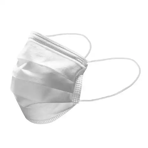 宜舒fe3w白色平面三层一次性口罩