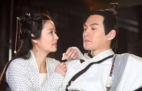 《倾世皇妃》中:林心如和严宽