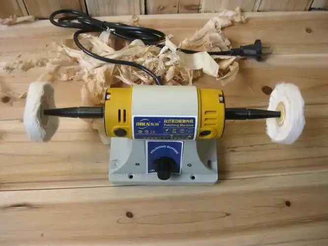 东润迷你抛光机 打磨机 玉石雕刻机台磨机 台式双轴打磨机 砂轮机_不