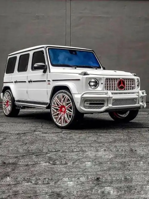 奔驰大g红白配色