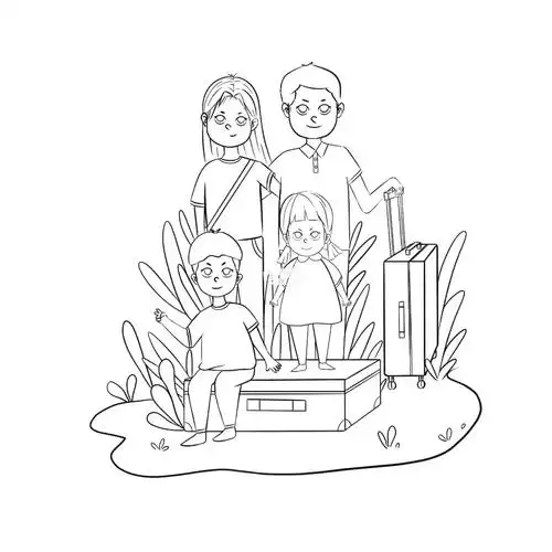 一起去旅行_旅行_插画_人文_绘画