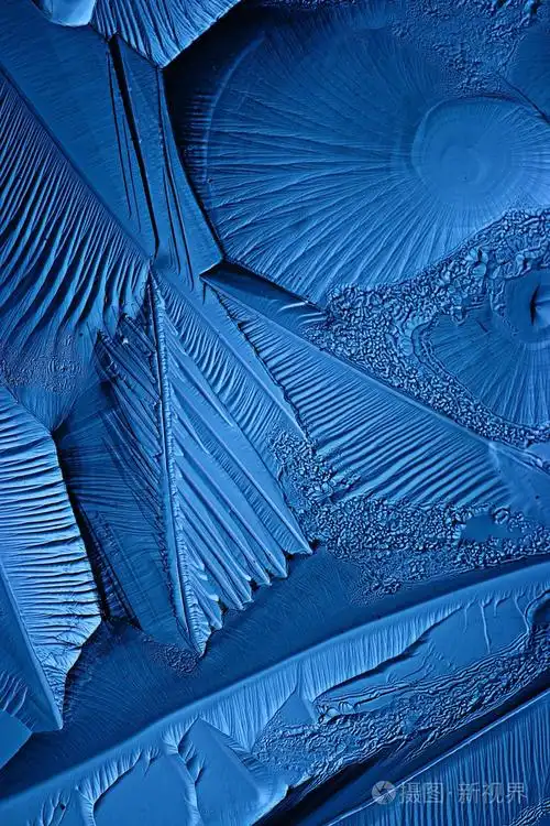 蓝色冰纹理背景