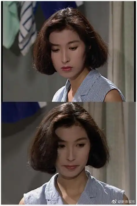 旧爱浪#1992年,《大时代》郭蔼明饰演龙纪文,短发知性有韵味,但又