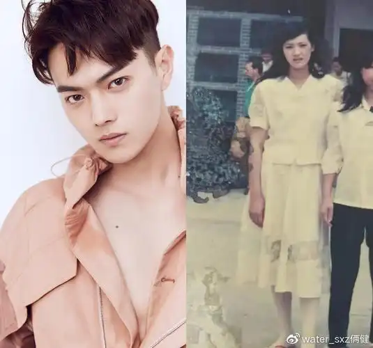 因为许凯妈妈年轻时的颜值就很高,这张年轻时的旧照就有一种小家碧玉