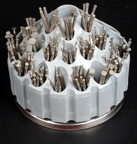 电动金刚砂磨头玉雕工具套装翡翠原石开窗去皮打磨钻头玉石雕刻针