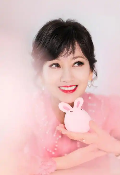 赵雅芝粉色雪纺衬衫气质写真图片56