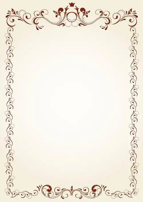 矢量欧式边框背景素材