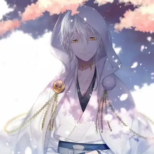 动漫美男二次元头像男头白发微妙疑似刀剑乱舞图片樱花