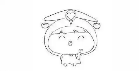 动漫女孩天秤座简笔画画法教程 十二星座天秤座简笔画怎么画