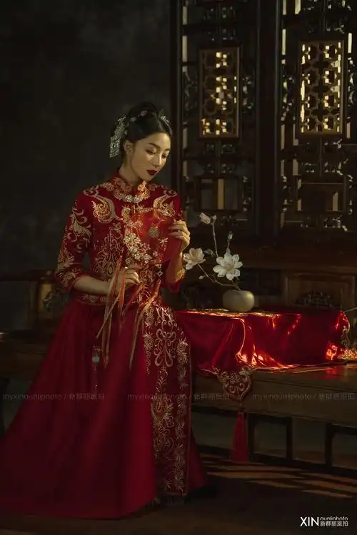 原创作品 凡尔赛文艺馆-秀禾古装婚纱照风格欣赏-群丽婚纱摄影集团